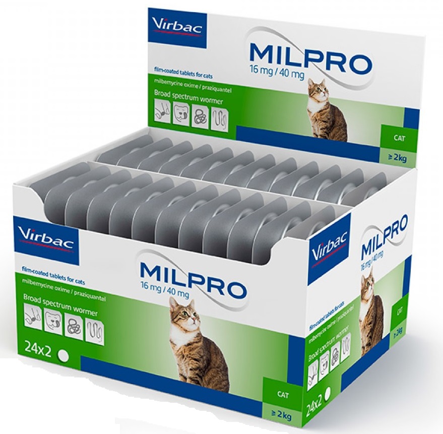 Milpro Gatos 16 mg/40 mg 48comp