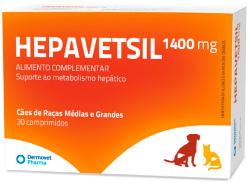 HEPAVETSIL 1400MG 30CP