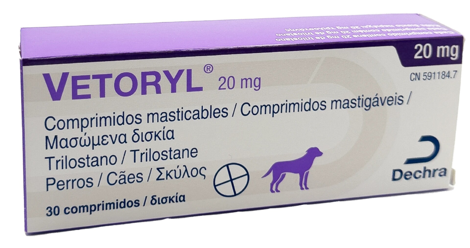 Vetoryl Mastigável 20MG x 30 Comps