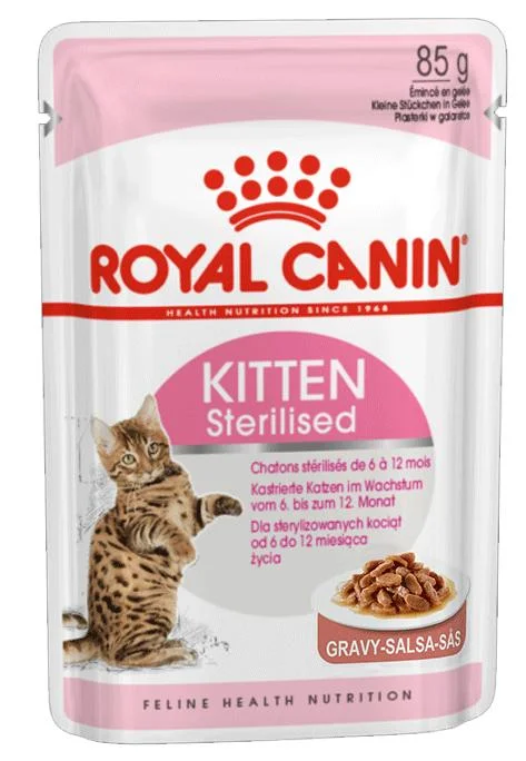 Royal Canin Kitten Sterilised (geleia) - Gato - 12x85g