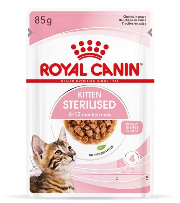 Royal Canin Kitten Sterilised (molho) - Gato - 12x85g