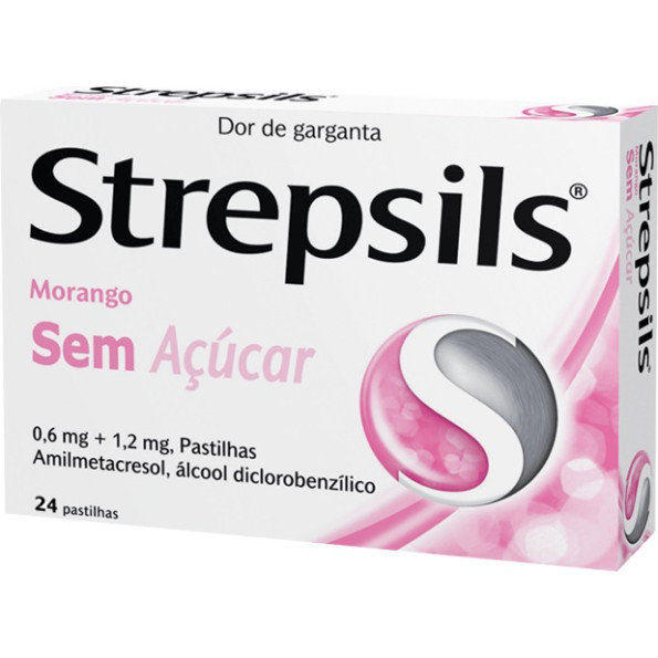 Strepsils Morango sem açúcar
