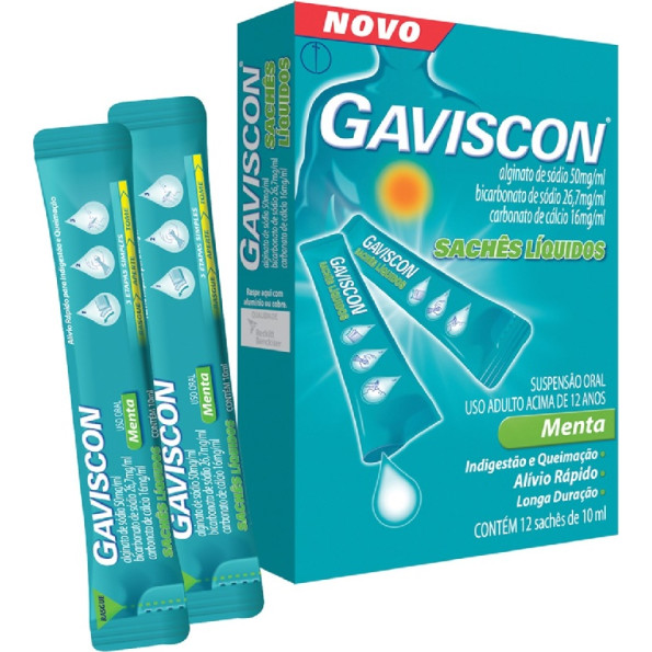 Gaviscon x 12 susp oral saq