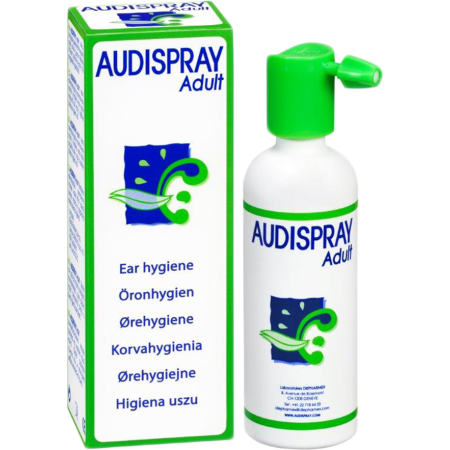 Audispray Adult : Rengöringsspray för Öronhygien