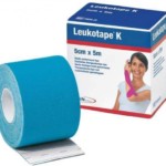 Leukotape K Lig Elast Ad 5x5cm Azu Cl