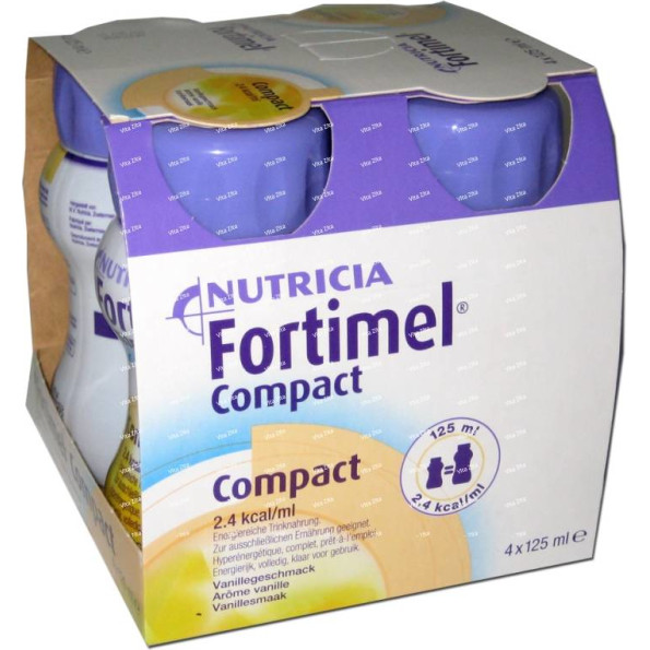 Fortimel Compact Baunilha 125 Ml X 4 emul oral frasco