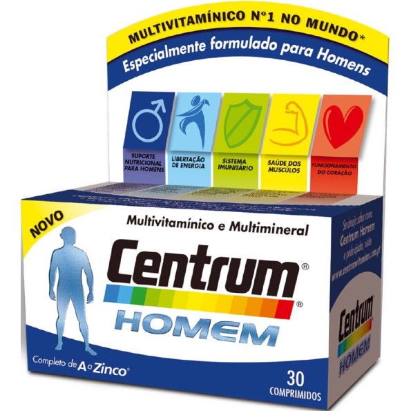 Centrum Homem Comp X 30 comps