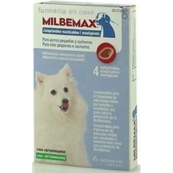 Milbemax Comp Mast 2,5+25 Mg X 4 - FarmaHome - Cão