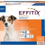 Effitix67/600mg Pip Caes 4-10kg X4 sol unção punctif VET