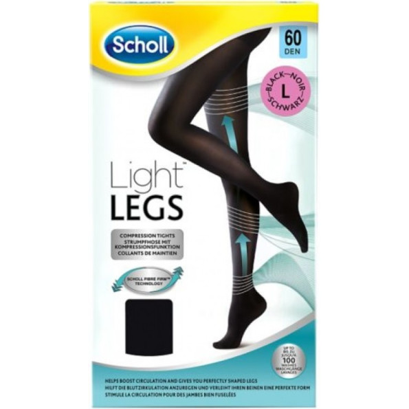 Scholl Light Legs Coll Comp 60den L Preto