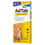 AdTab comprimidos mastigáveis para gatos 0,5-2,0 kg