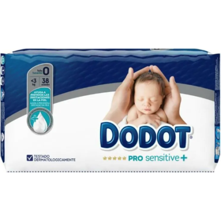Dodot Pro-sensitive+ Fraldas T0 Até 3Kg 38 un.